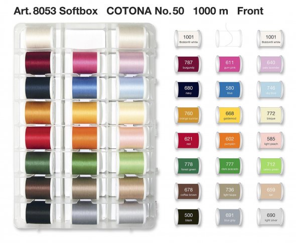 Madeira Cotona No.50 Quiltbox (42 x 1000 m/ 2 x 1500 m)