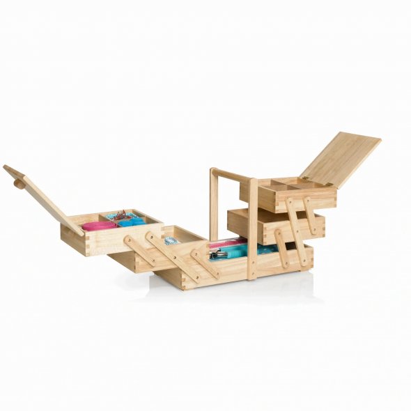 Prym Nähkasten Holz L (hell)