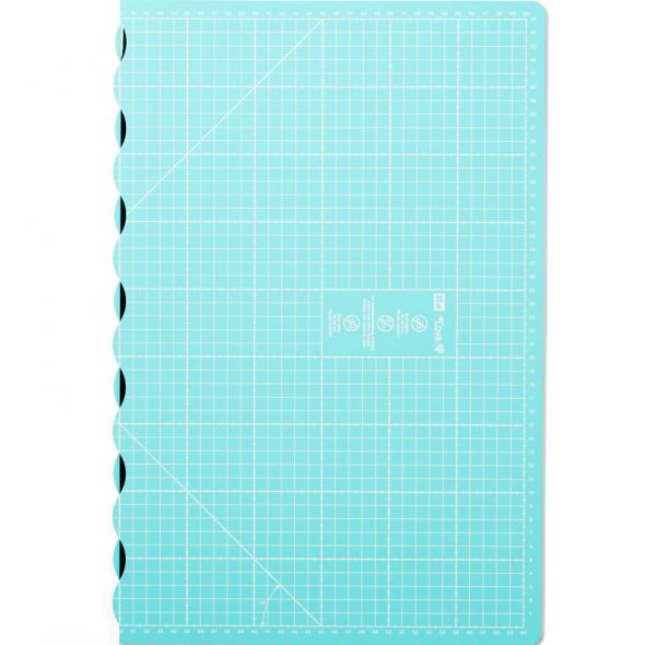 Prym Love Faltbare Schneideunterlage (45 x 60 cm/ cm Skalierung/ türkis)