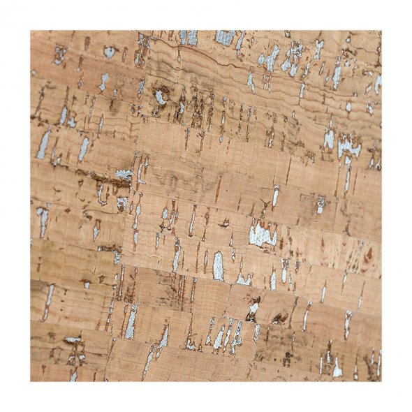 Korkstoff natur-silber (ca. 0,60 x 1,40 m)