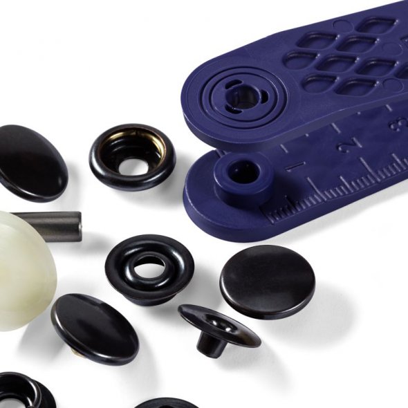 Prym Druckknöpfe Sport & Camping (15 mm/ brüniert/ 10 St./ inkl. Werkzeug)