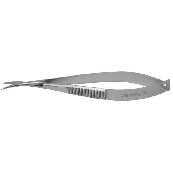 Semplix Pinzettenschere mit Etui (gebogen / 12 cm)
