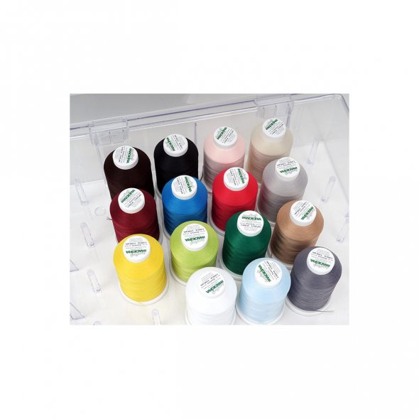 Madeira Overlock Aeroflock Acryl-Garnbox (gefüllt mit 15 Konen/ 1000 m)