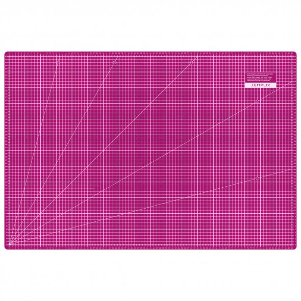 Semplix Schneidematte beere-rosa (90 x 60 cm/ 35 x 24 inch) A1