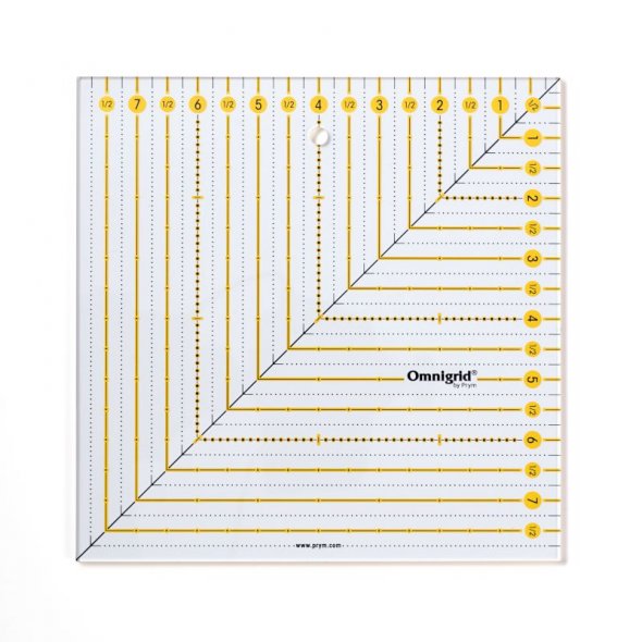 Prym Omnigrid Patchwork-Lineal Square (8 x 8 inch)