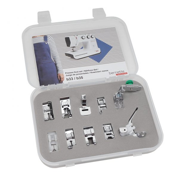 Bernette Nähmaschinen Nähfuß-Set 10-teilig (b33/ b35)