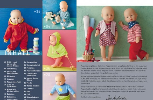 Topp Puppenkleidung nähen aus Jersey