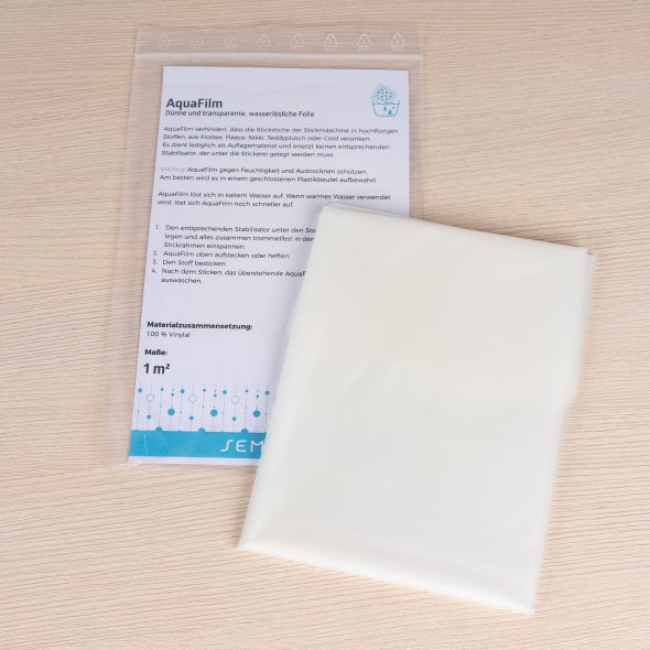 Semplix AquaFilm (1 m²/ dünne, wasserlösliche Folie/ transparent)