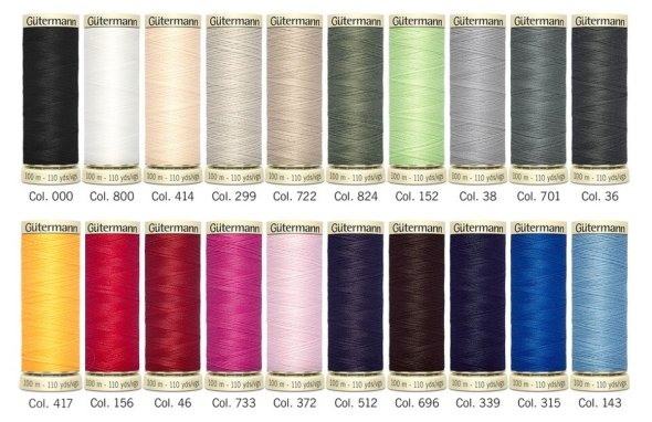 Gütermann Allesnäher Basic Nähfaden-Set-1 (20 Farben/ 100 m)