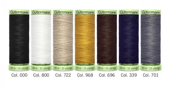 Gütermann Zierstichfaden Nähfaden-Set (7 Farben/ 30 m)