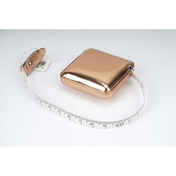 Rollmaßband Rosé Gold (Länge 150 cm/ 60 Inch/ 5 x 5 cm)