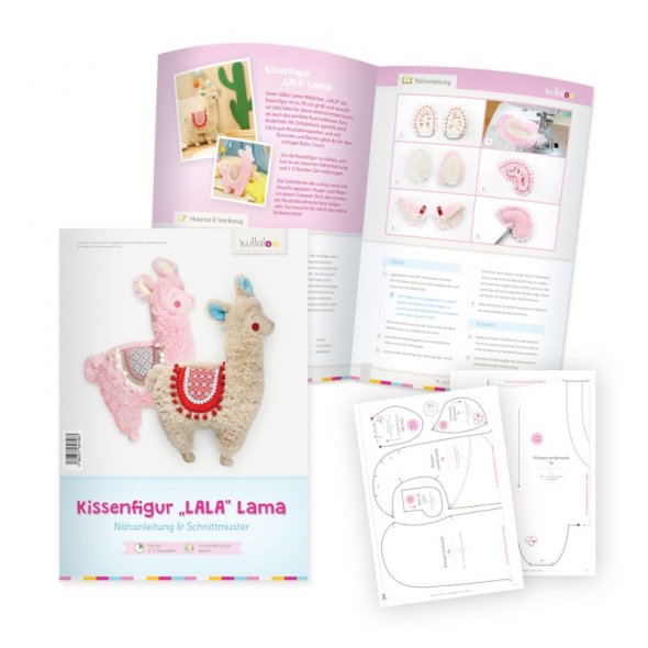 Kullaloo Print-Book Kissenfigur "LALA" Lama (Nähanleitung + Schnittmuster)