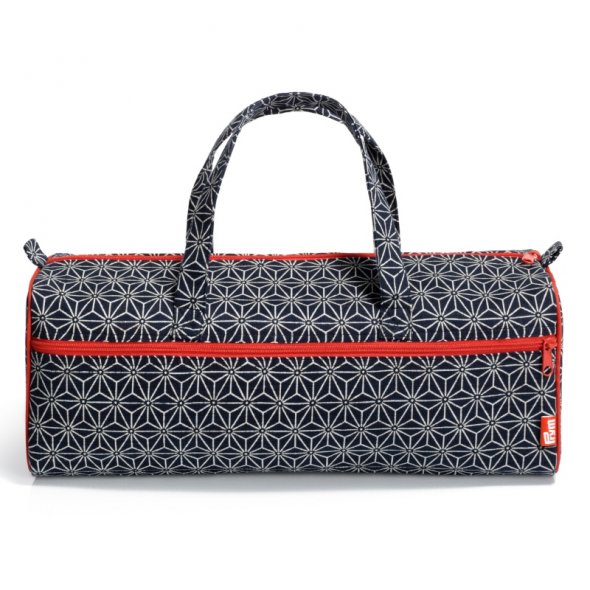 Prym Handarbeitstasche Kyoto (44 x 17 x 14 cm/ marine/ weiß/ rot)