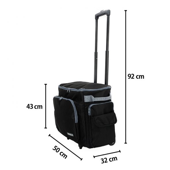 Semplix Nähmaschinentrolley schwarz