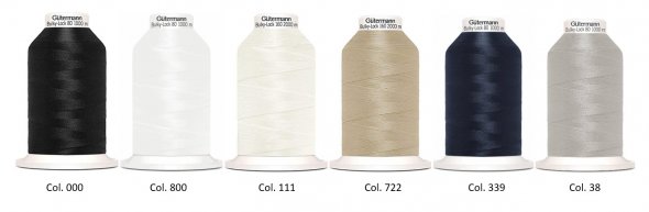 Gütermann Display Bulky-Lock Bauschgarn-1 No.80 (6 Farben/ 30 x 1000 m)