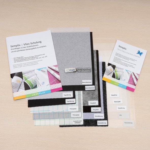 Semplix Vlies-Schulung - ausführliches Nachschlagewerk + USB (inkl. Vliesproben)
