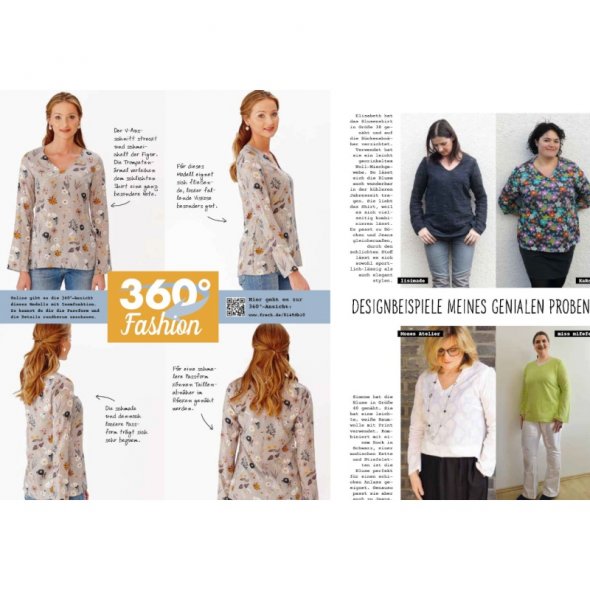 Topp 360° Basics aus Web-Ware nähen (über 100 Designbeispiele/ 20 Modelle)