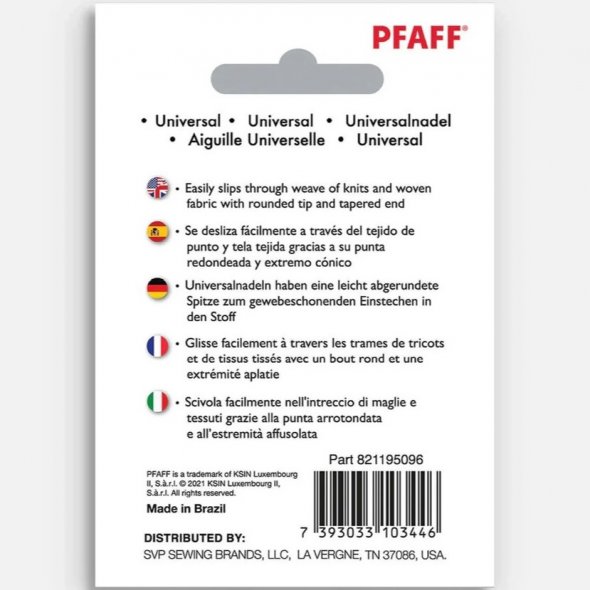 Pfaff Universalnadel Sortiment 70-90/ System 130/ 705H/ 10 Nadeln