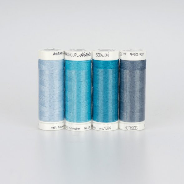 Amann Mettler Seralon No.100 Garnset ocean (4 x 200 m)