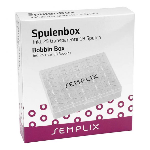 Semplix Spulenbox mit 25 Kunststoff Spulen CB (11,5 mm/ universal)