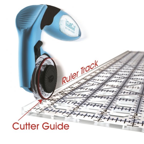 TrueCut Patchworklineal (16,5 x 31,7 cm/ 6,5" x 12,5")