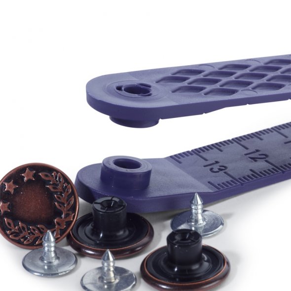 Prym Jeans-Knöpfe Lorbeerkranz (17 mm/ altkupfer/ 8 St.)