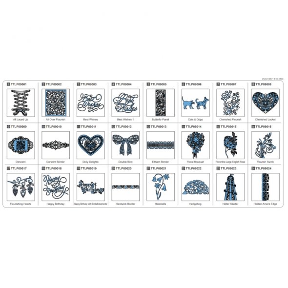 Brother Mustersammlung - Tattered Lace Nr. 9 - 24 Designs