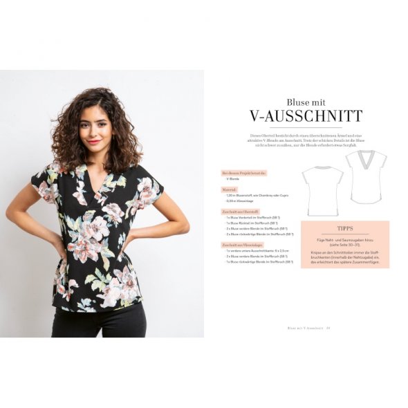 Oberteile nähen - Tops, Shirts, Blusen und Co (4 Grundschnitte - 44 Modelle)