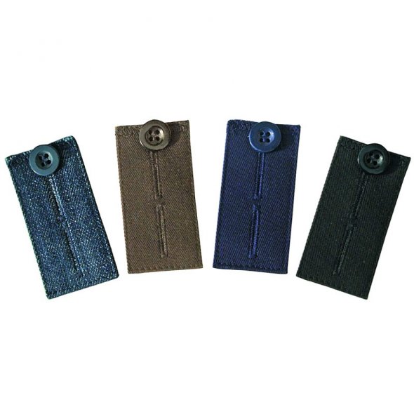 Kleiber Bund-Erweiterung mit Knopf (von 2,5-5 cm/ 4 Farben)