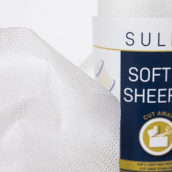 SULKY SOFT´N SHEER Plus Stabilisator zum Ausschneiden (25 cm x 5 m/ weiß)
