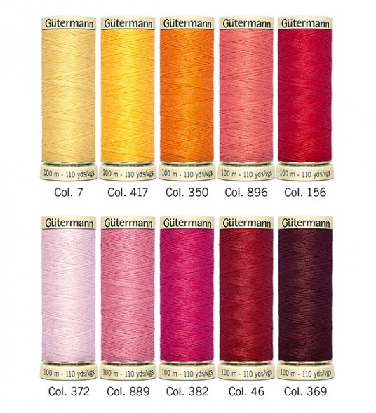 Gütermann Allesnäher Nähfaden-Set-4 (10 Farben/ 100 m)