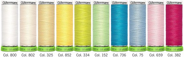 Gütermann rPet Allesnäher Nähfaden-Set-2 (10 Farben/ 100 m)