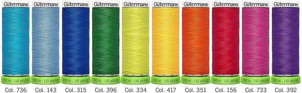 Gütermann rPet Allesnäher Nähfaden-Set-3 (10 Farben/ 100 m)