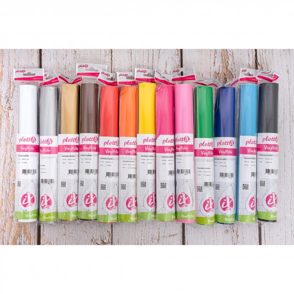 PlottiX Wandtattoo Vinylfolie Rolle (31,5 cm x 1 m/ versch. Farben)
