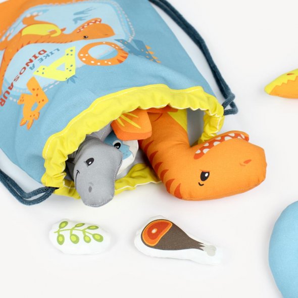Kullaloo Cut & Sew Panel "DINO FRIENDS" (80 x 155 cm)