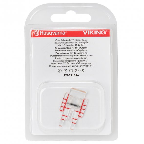 Husqvarna Viking 1/4 Klarsicht Patchworkfuß
