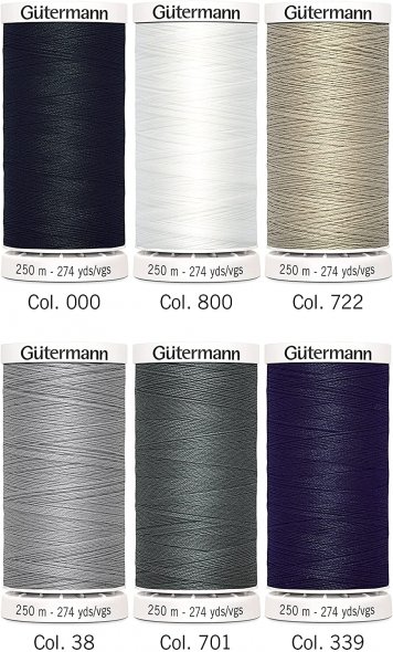 Gütermann Nähfaden-Set 734000-1 Allesnäher (6 Spulen/ 250 m)