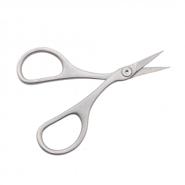 PREMAX Stickschere Ringlock Carbon-Chrom gerade (9,5 cm/ satiniert)