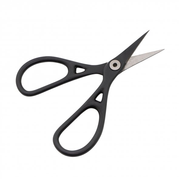 PREMAX Stickschere Ringlock Teflon gerade (9,5 cm/ schwarz)