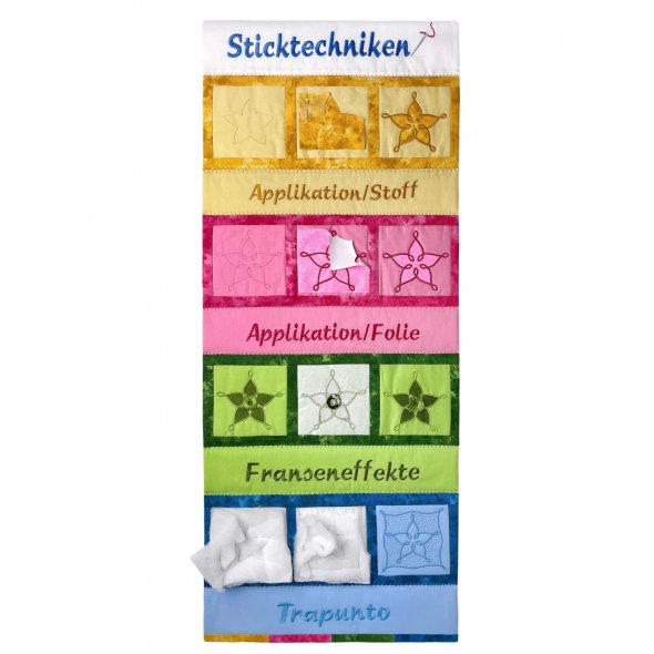 Projektbox Sticktechniken - alle Stickmuster auf USB + Material + Anleitung