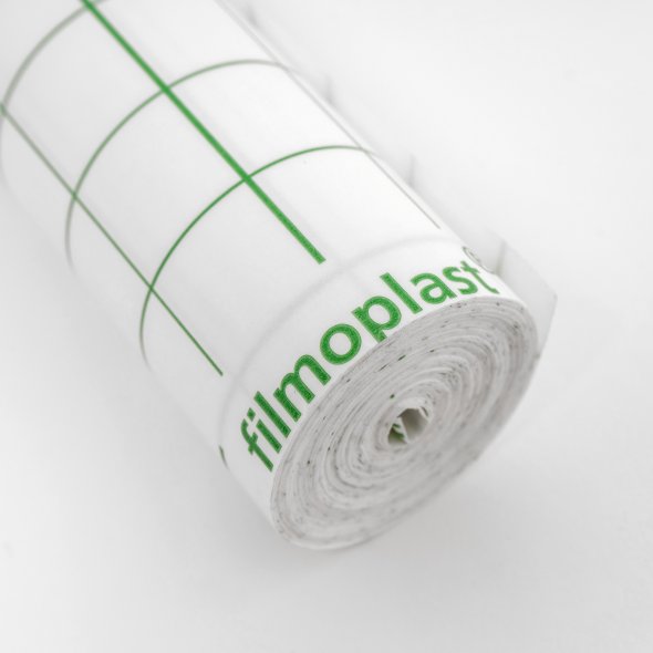 Semplix Filmoplast® Strong (0,33 m x 4,9 m/ selbstkl.Stickvlies zum Wegreißen/ weiß)