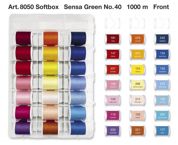 Madeira Sensa Green No.40 Softbox (40 Farben/ 1000 m)