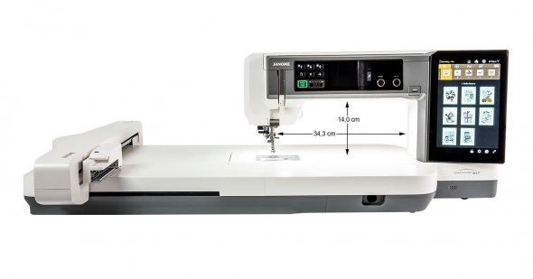 JANOME Continental M17 Große Näh- und Stickmaschine mit Stickmodul