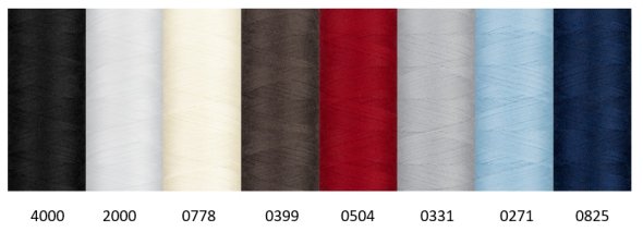 Amann Mettler SERACYCLE No.120/ Garnset (8 Farben/ 200 m)