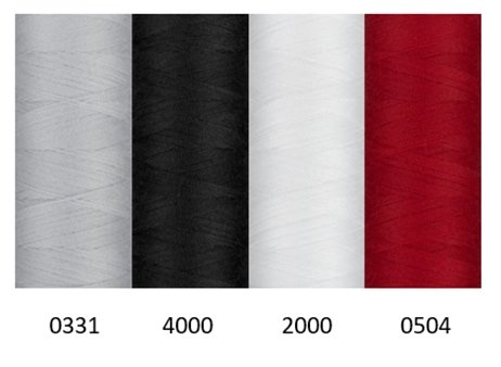 Amann Mettler Seraflex No.120 Elastik-Garnset (4 Farben/ 130 m)