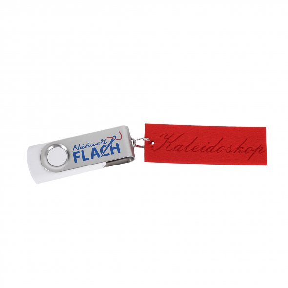Nähwelt Flach Stickmuster USB "Kaleidoskop pur Silk" (27 Stickmuster)