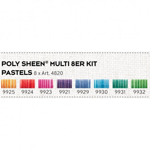 Amann Mettler POLY SHEEN 81Pastels-KIT No.40 200 m