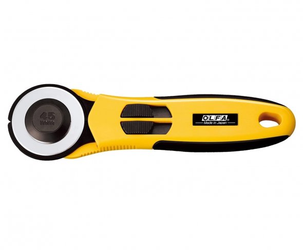 Olfa Rollschneider RTY-2/NS NEU einfaches Klingenwechseln (Comfort Griff/ 45 mm)