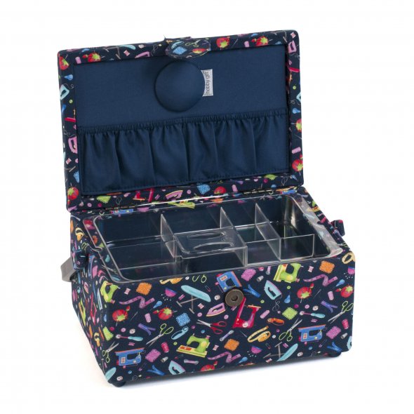 Nähkasten "Mini Sew Maschines" (17,8 x 24,5 x 14,5 cm)