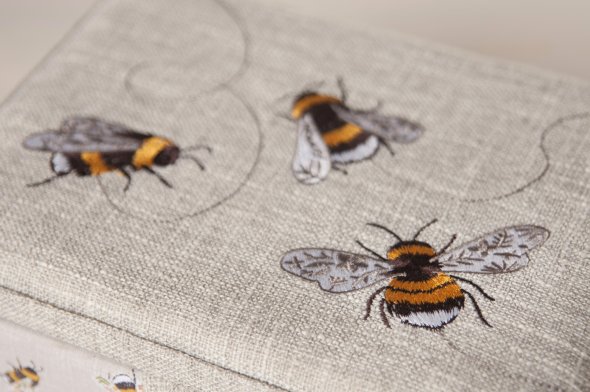 Nähkasten Bienen "M" (18,5x25,5x14,5cm)